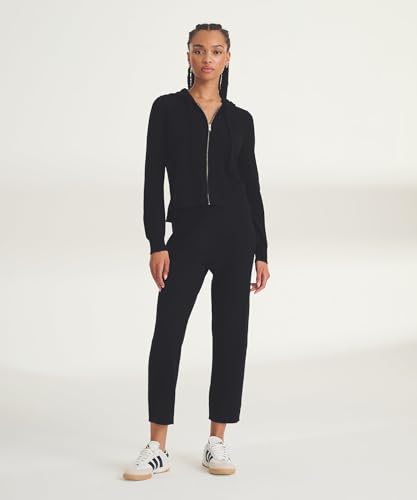 NAADAM, Cashmere Cropped Zip Up Hoodie