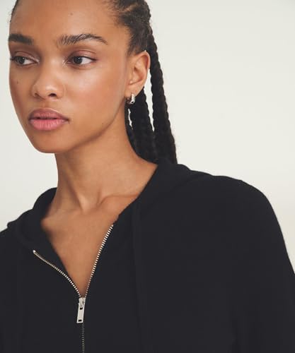 NAADAM, Cashmere Cropped Zip Up Hoodie