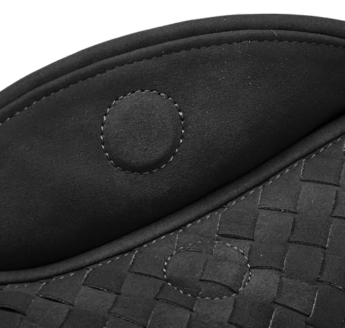 Woven Leather Hobo Shoulder Bag