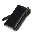 UOHLCX HBJWOV Men Genuine Leather Wallet Blocking Credit Card Holder Male