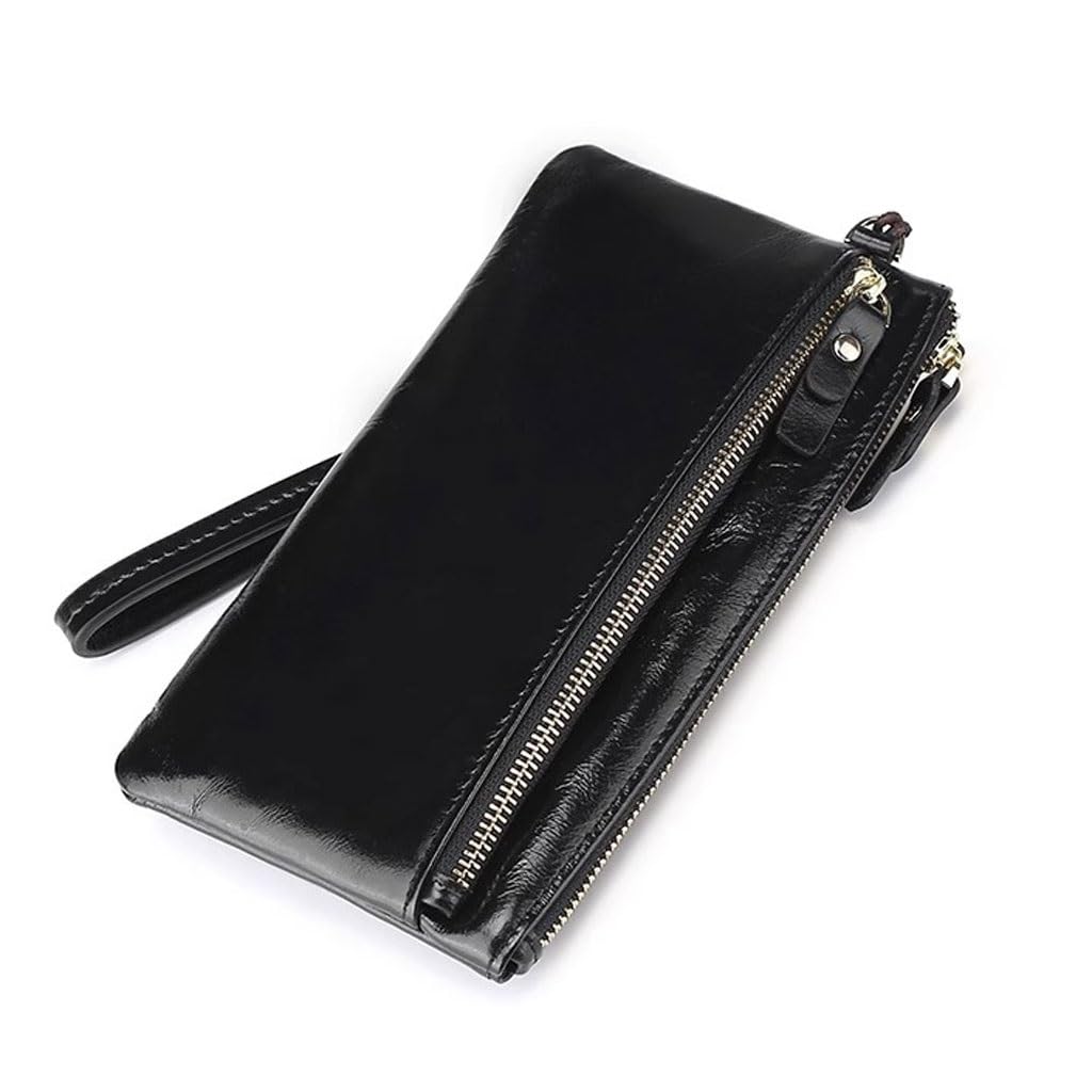 UOHLCX HBJWOV Men Genuine Leather Wallet Blocking Credit Card Holder Male