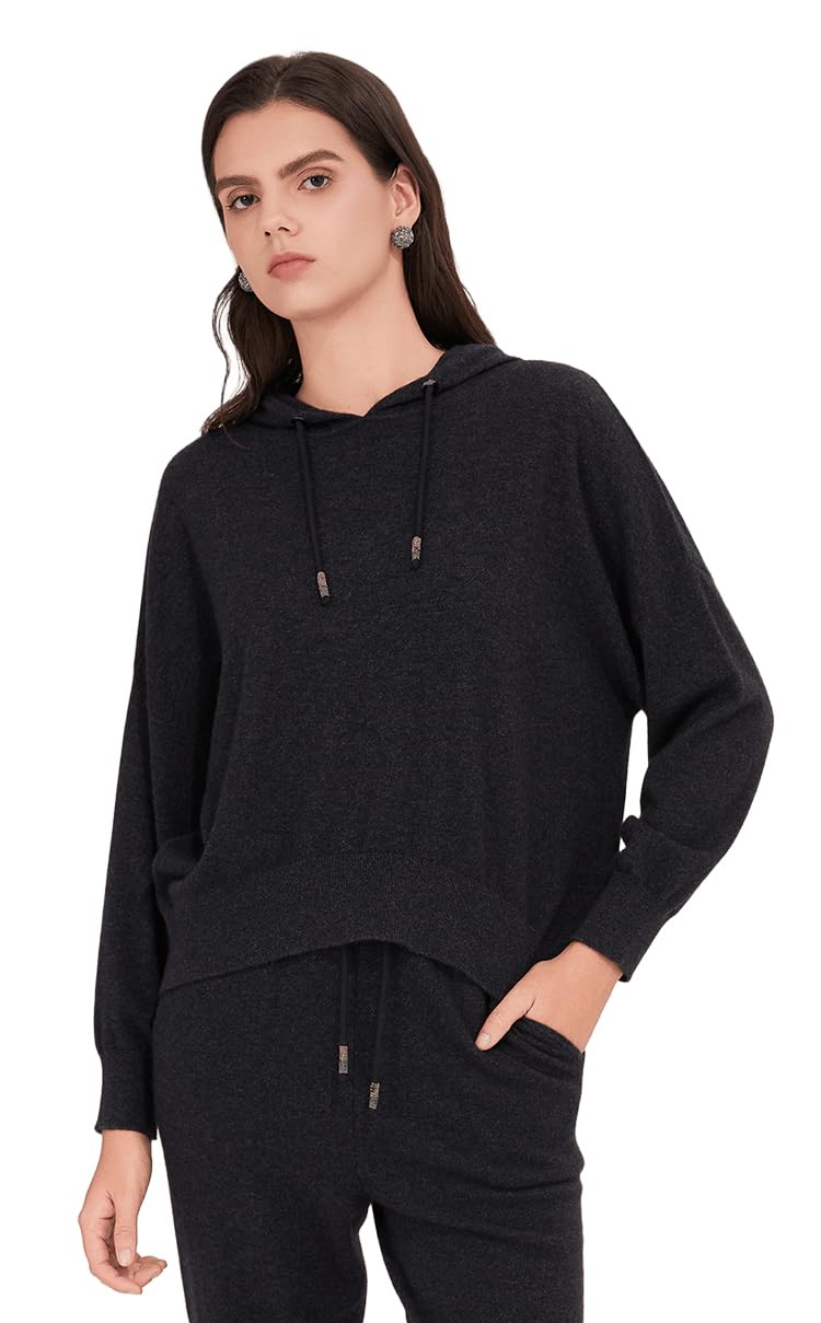 Cashmere Relaxed Fit Pullover Hoodie