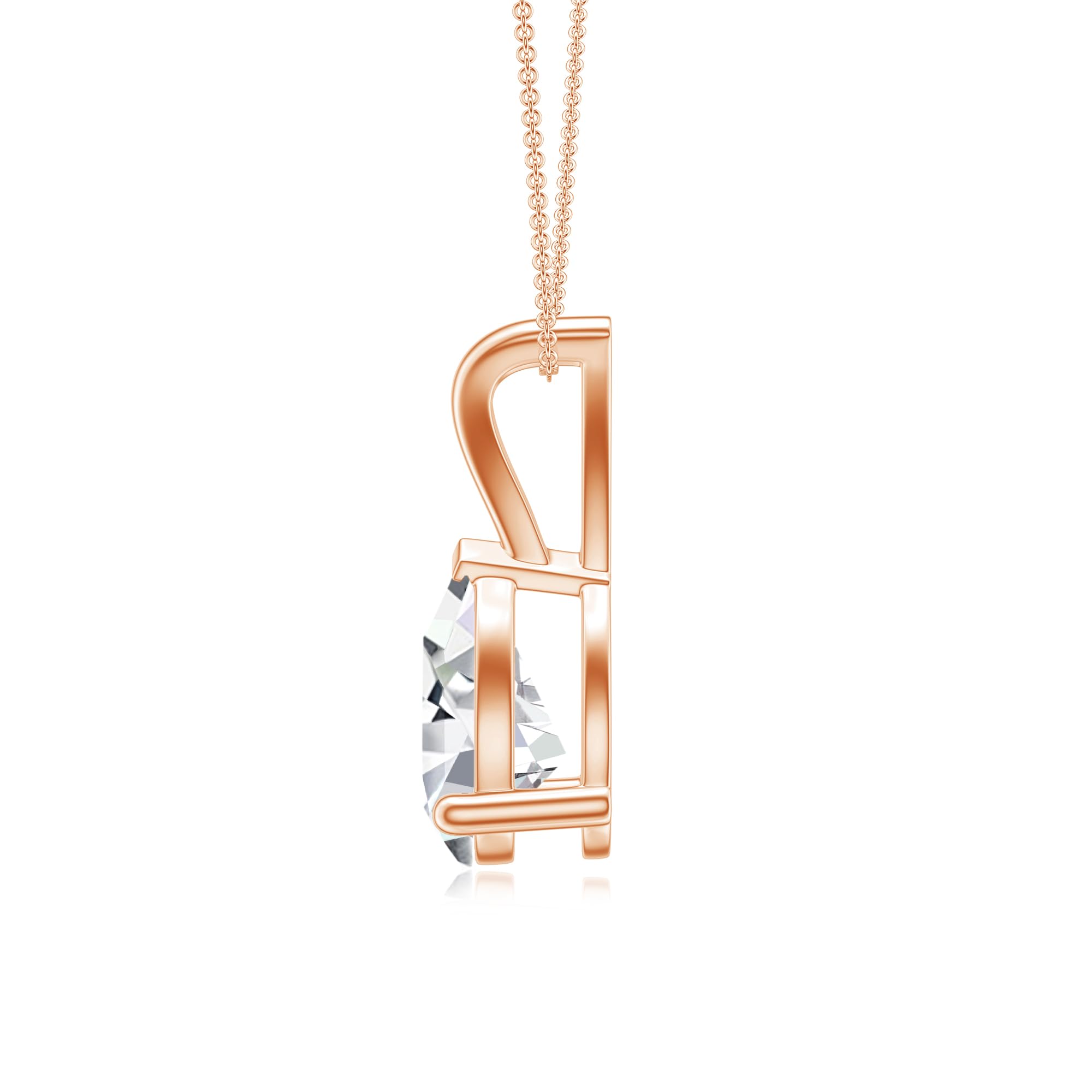 Teardrop Moissanite Pendant Necklace