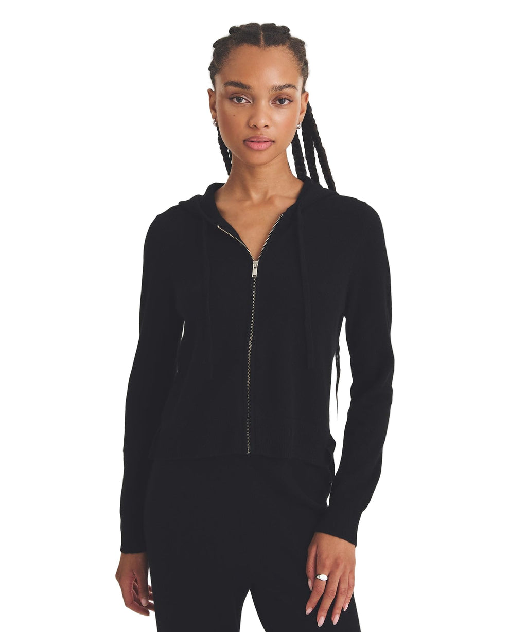 NAADAM, Cashmere Cropped Zip Up Hoodie