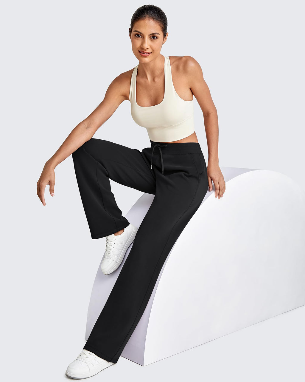 G4Free Smoofit Women Wide Leg Sweatpants Drawstring with Pockets
