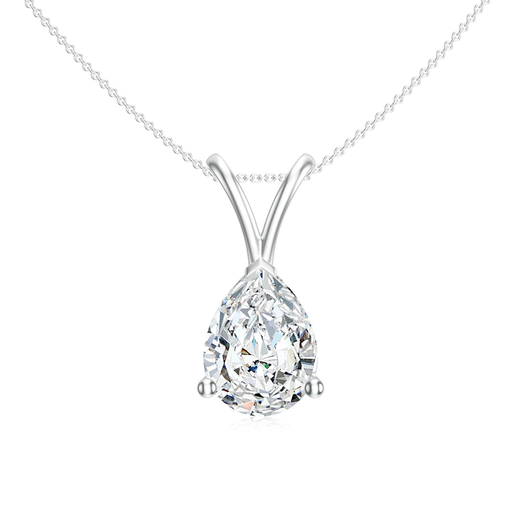 Teardrop Moissanite Pendant Necklace