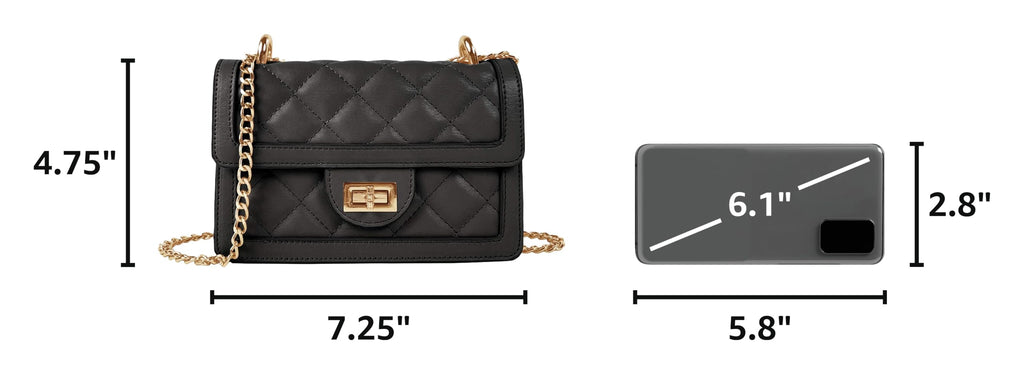 Quilted Mini Crossbody Shoulder Bag