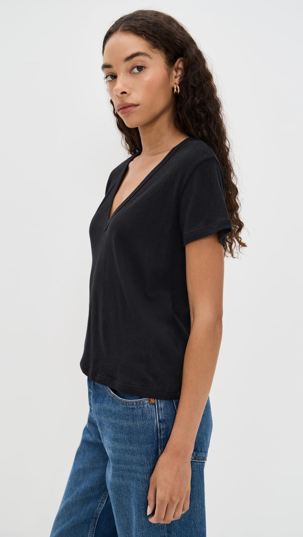 Leset Women's Laura V Neck Tee