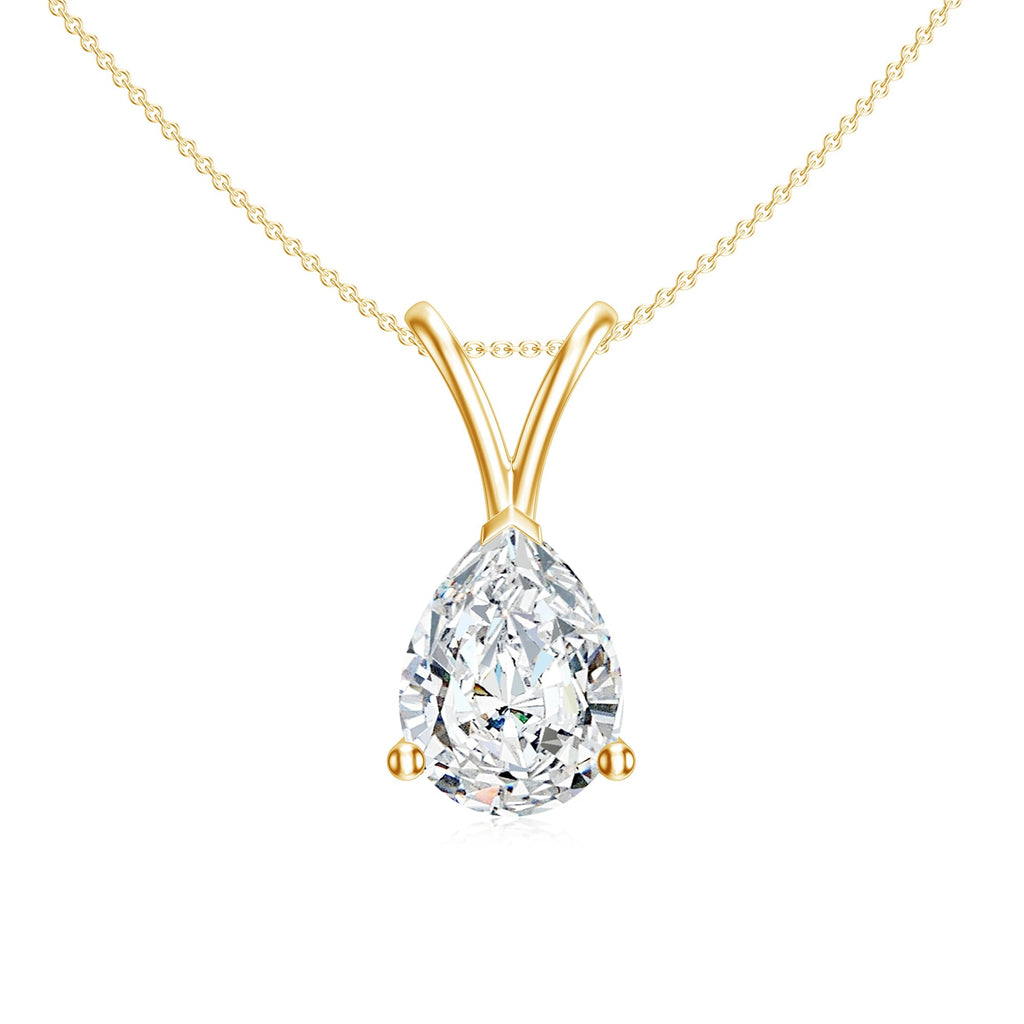 Teardrop Moissanite Pendant Necklace