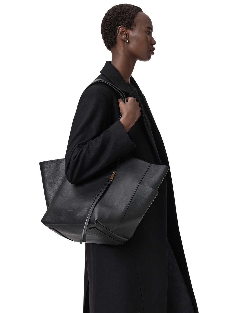 AllSaints Alba E/W Tote Black One Size