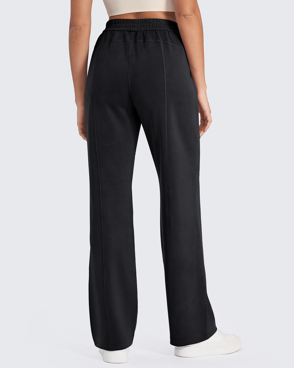 G4Free Smoofit Wide Leg Sweatpants Drawcord High Waist with Pockets