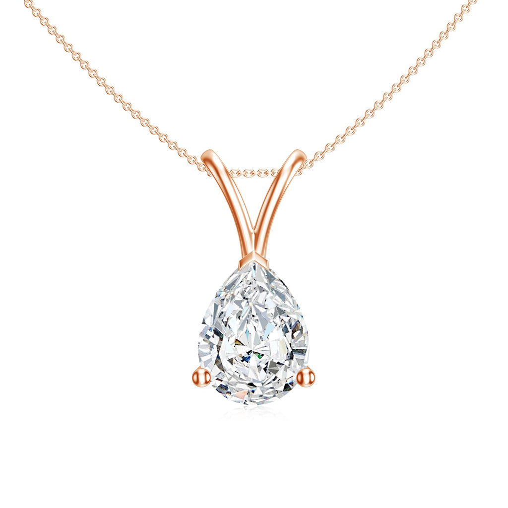 Teardrop Moissanite Pendant Necklace