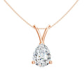Teardrop Moissanite Pendant Necklace