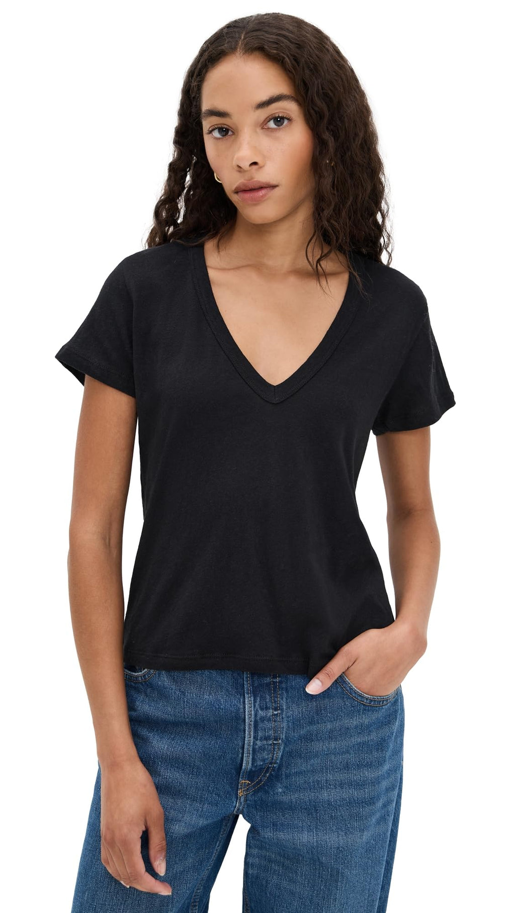 Leset Women's Laura V Neck Tee