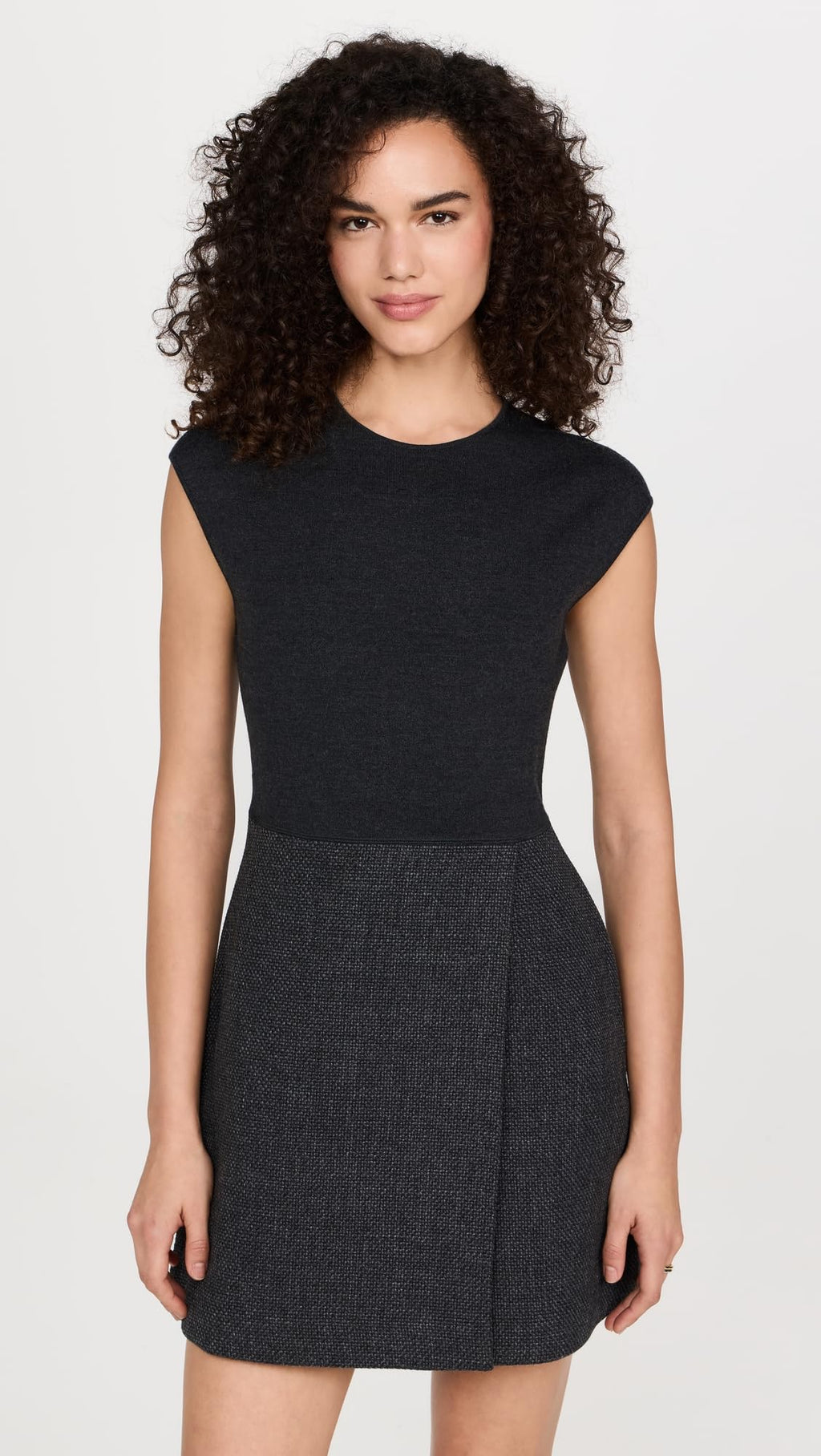 Theory Women's Wrap Skirt Combo Mini Dress