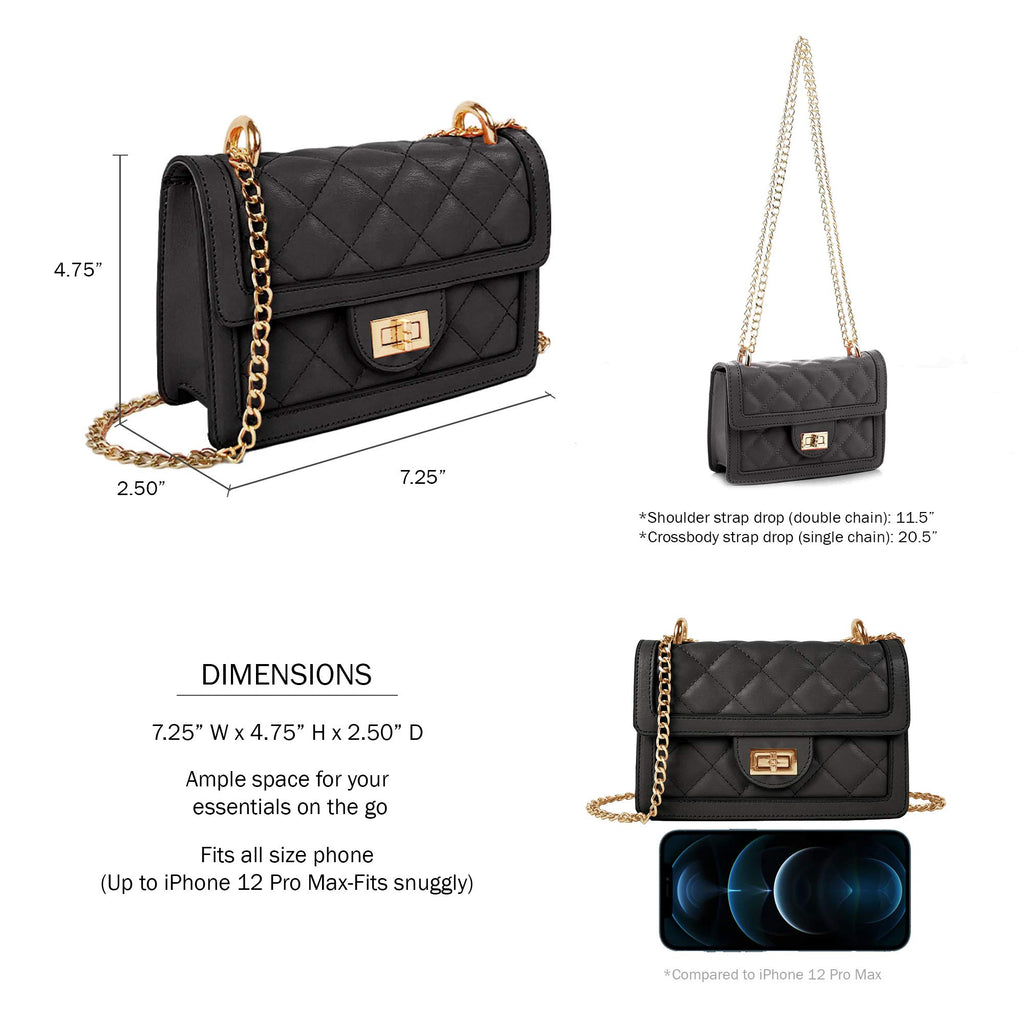 Quilted Mini Crossbody Shoulder Bag