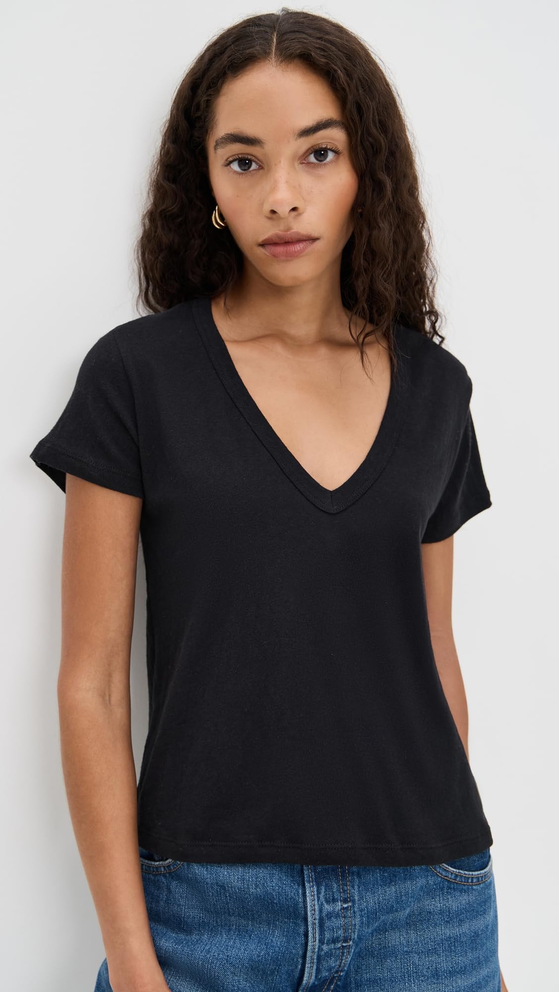 Leset Women's Laura V Neck Tee