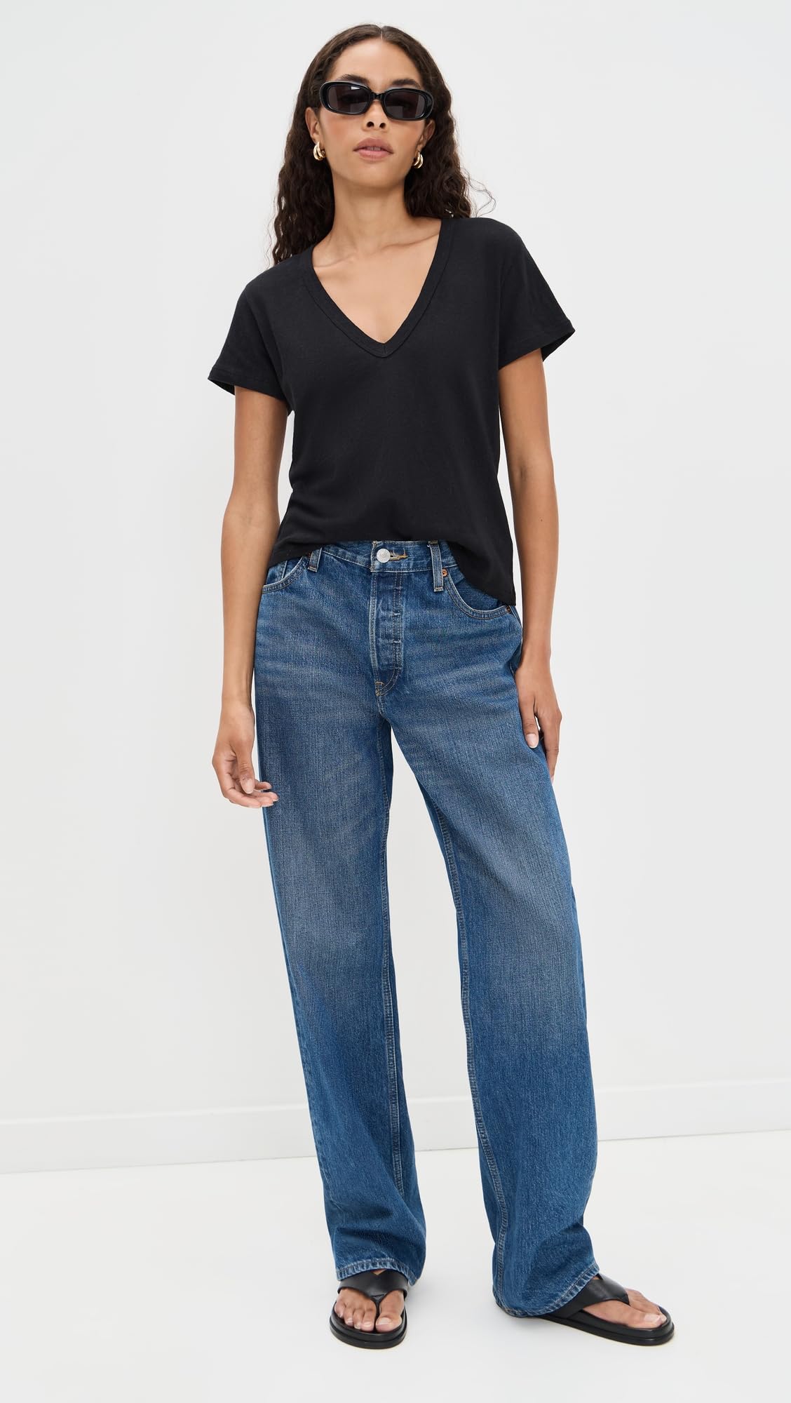 Leset Women's Laura V Neck Tee