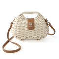 Handwoven Straw Crossbody Clutch