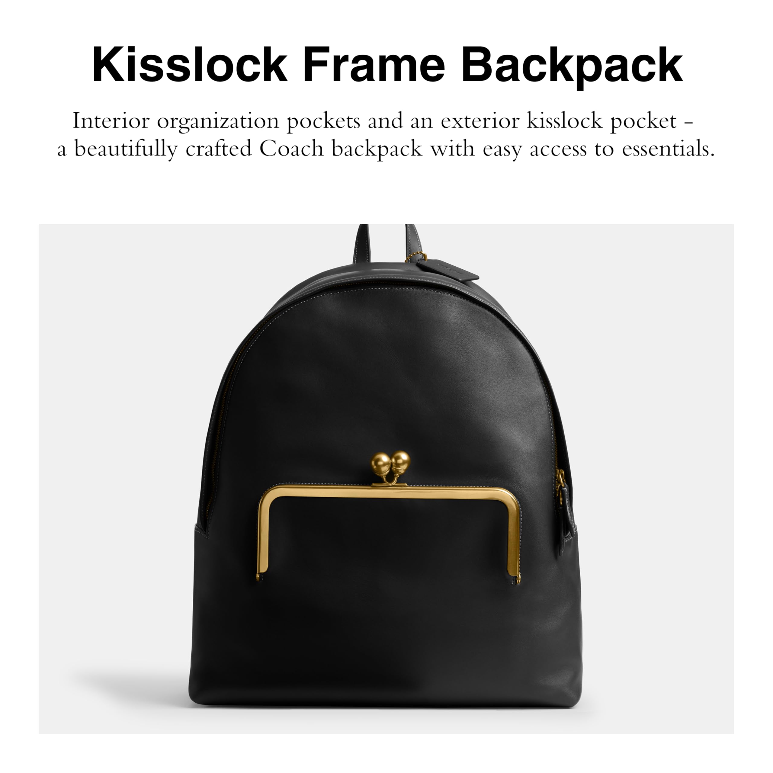 Coach Women's Kisslock Frame Backpack