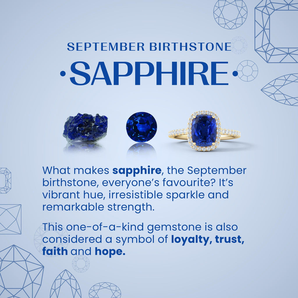 Oval Blue Sapphire Solitaire Pendant Necklace