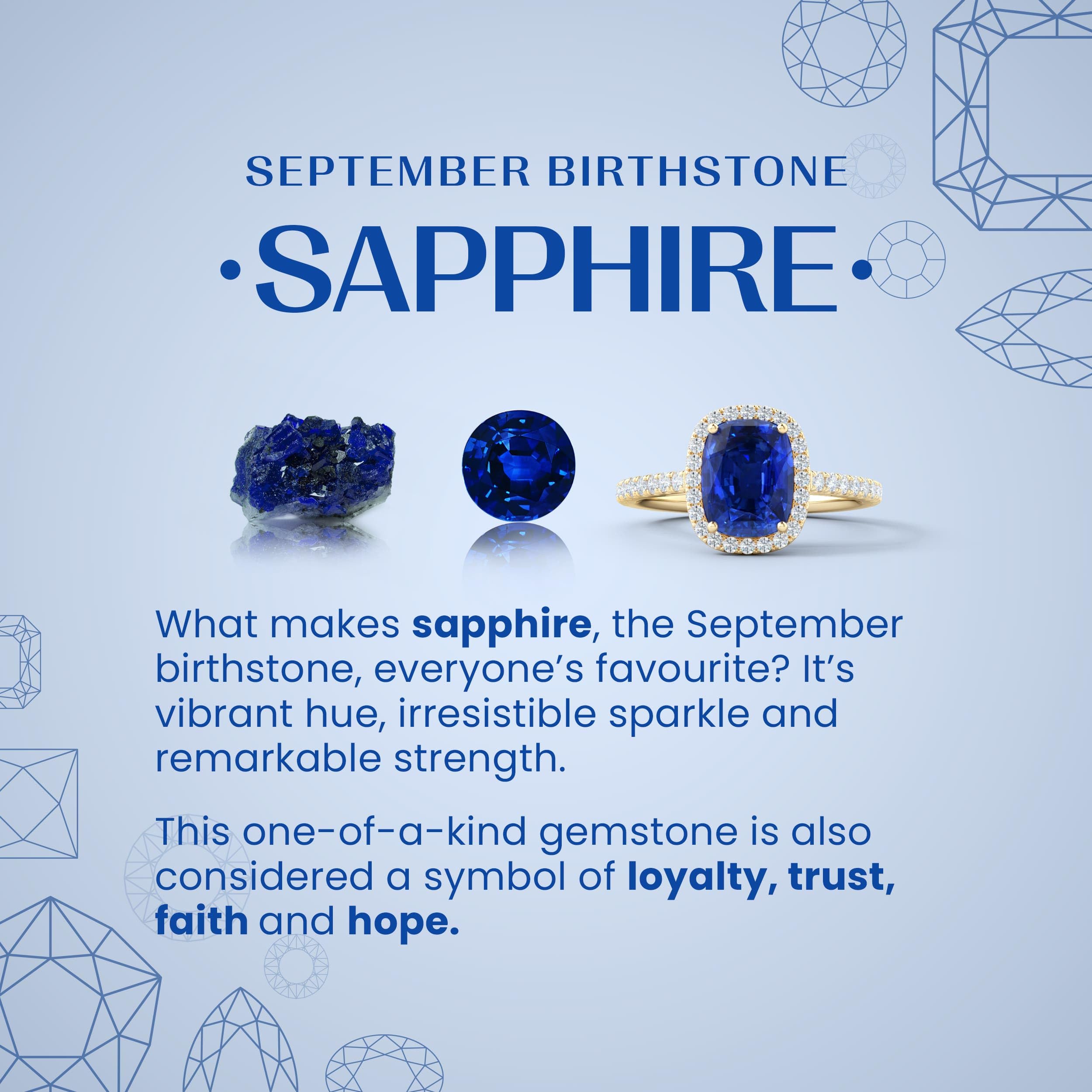 Oval Blue Sapphire Solitaire Pendant Necklace