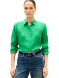 Linen Long Sleeve Relaxed Button-Down Shirt