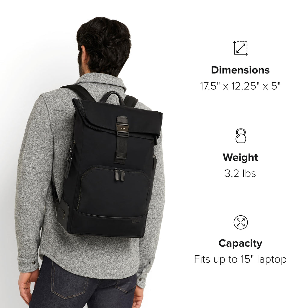 Roll-Top Laptop Backpack for Business & Travel